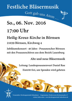 Festliche Bl&auml;sermusik