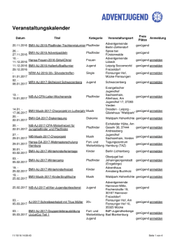 Veranstaltungskalender als PDF - die Adventjugend in Deutschland