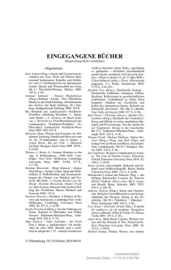 eingegangene b&uuml;cher