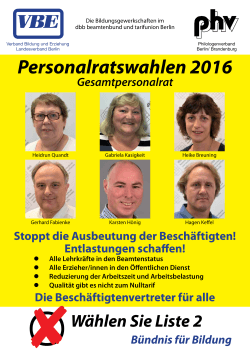 Personalratswahlen 2016
