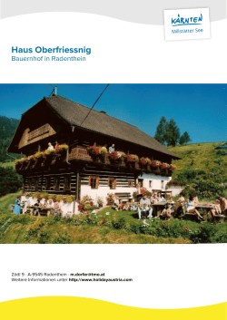 Haus Oberfriessnig in Radenthein