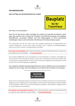 Grundst&uuml;cksuche