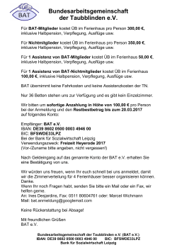 Freizeitwoche 2 PDF - Bundesarbeitsgemeinschaft der Taubblinden