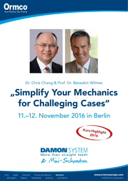 Simplify Your Mechanics for Challeging Cases