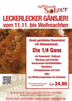 Die 1/4 Gans