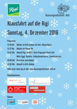 Flyer PDF - Klausengesellschaft Arth