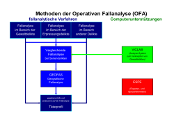 Methoden der Operativen Fallanalyse (OFA)