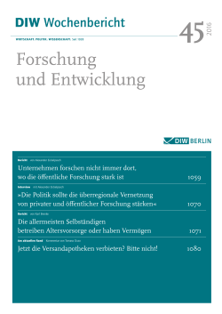 DIW Wochenbericht 45/2016 | PDF, 0.95 MB