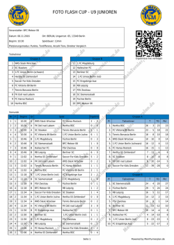 foto flash cup - u9 junioren