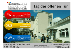 Tag der offenen Tür - Theresianum Eisenstadt