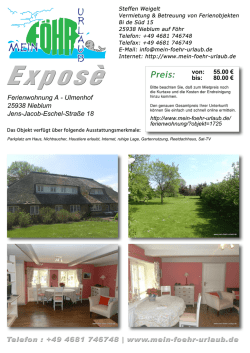 Ferienwohnung A - Ulmenhof 25938 Nieblum