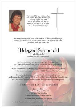 Schmerold Hildegard10.11.2016