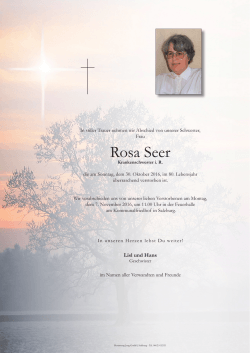 Rosa Seer - Bestattung Jung, Salzburg, Bestattungsunternehmen