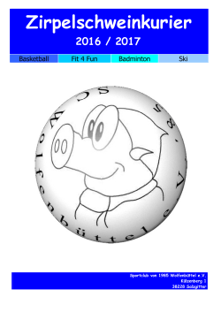Zirpelschweinkurier - SC`85 Wolfenbüttel