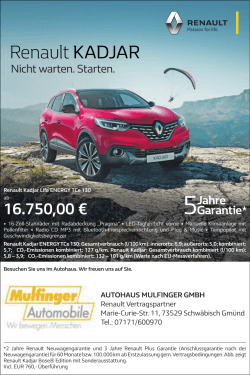 Renault KADJAR - Gmünder Tagespost
