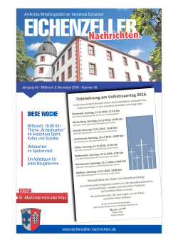 Nachrichten. - Gemeinde Eichenzell