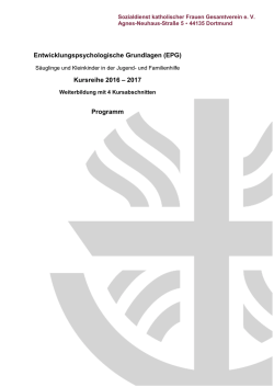 Entwicklungspsychologische Grundlagen 2016/2017