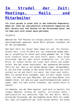 Im Strudel der Zeit: Meetings, Mails und Mitarbeiter