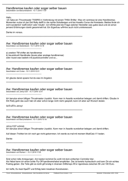 Handbremse kaufen oder sogar selber bauen