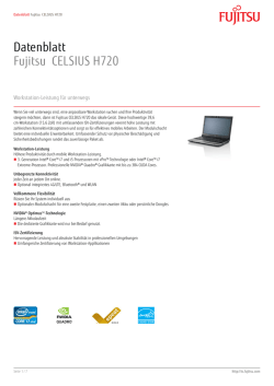 Datenblatt Fujitsu CELSIUS H720