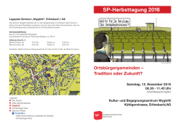 Herbsttagung 2016