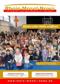 Rhein-Lahn-Halle eröffnet - Rhein-Mosel-News