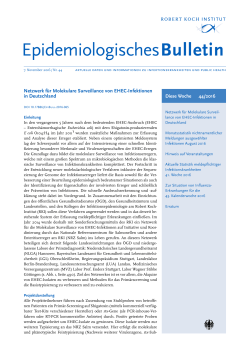 Epidemiologisches Bulletin 44/2016
