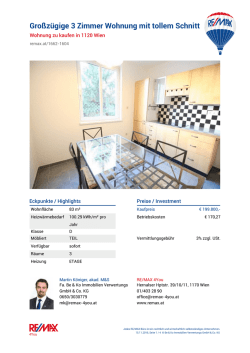 Gro&szlig;z&uuml;gige 3 Zimmer Wohnung mit tollem Schnitt