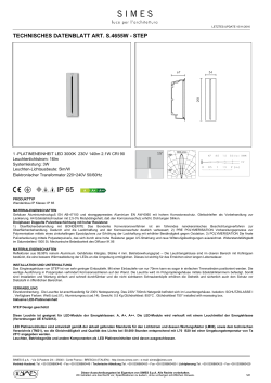 technisches datenblatt art. s.4655w - step