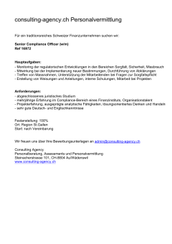 consulting-agency.ch Personalvermittlung