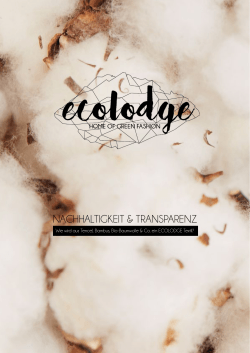 - ECOLODGE home of green fashion