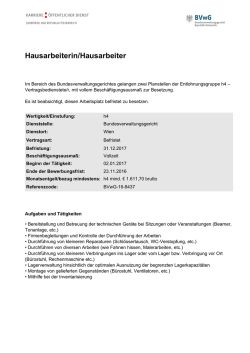 Hausarbeiterin/Hausarbeiter