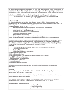 Hochschule Weihenstephan-Triesdorf, Hochschulbibliothek