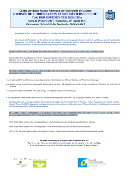 JOURN&Eacute;E DE L`ORIENTATION ET DES M&Eacute;TIERS DU DROIT TAG
