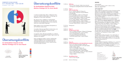 Workshop Übersetzungskonflikte 12.11.16 - Haus am Dom