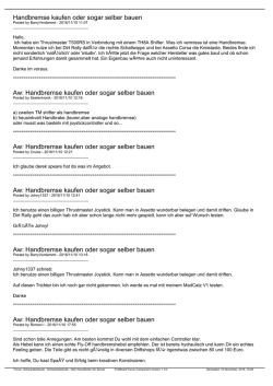 Handbremse kaufen oder sogar selber bauen
