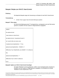 WinCC V7.3 Scripting: VBS, ANSI-C, VBA