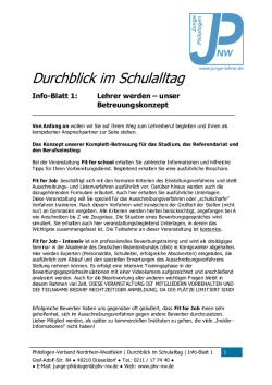 Durchblick im Schulalltag - PhV NW - Philologen