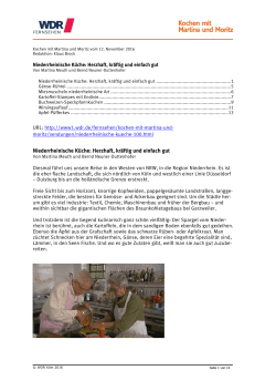 Niederrheinische Küche  |