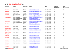 Dolmetscherliste
