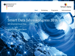 Smart Data Jahreskongress 2016