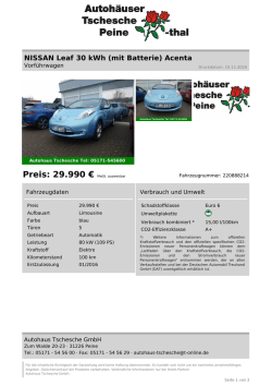 Inserat drucken - Autohaus Tschesche