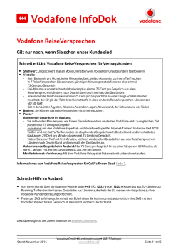 InfoDok 444 Vodafone ReiseVersprechen: Im Ausland fast so