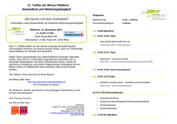 Einladung 17. Plattformtreffen