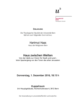 Hartmut Haas Haus zwischen Welten