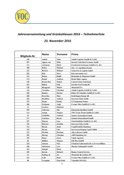 Jahresversammlung und Gr&uuml;nkohlessen 2016