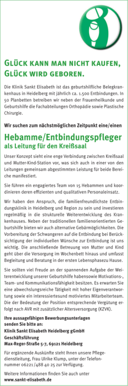 Hebamme/Entbindungspfleger