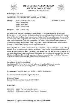 Infos - Sektion Ingolstadt