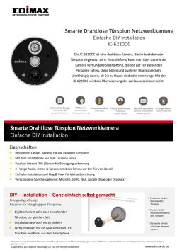 Smarte Drahtlose T&uuml;rspion Netzwerkkamera