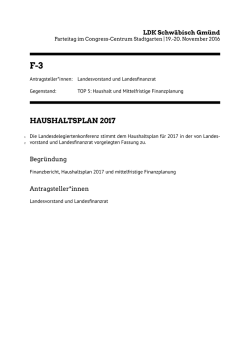 haushaltsplan 2017 - LDK Schw&auml;bisch Gm&uuml;nd